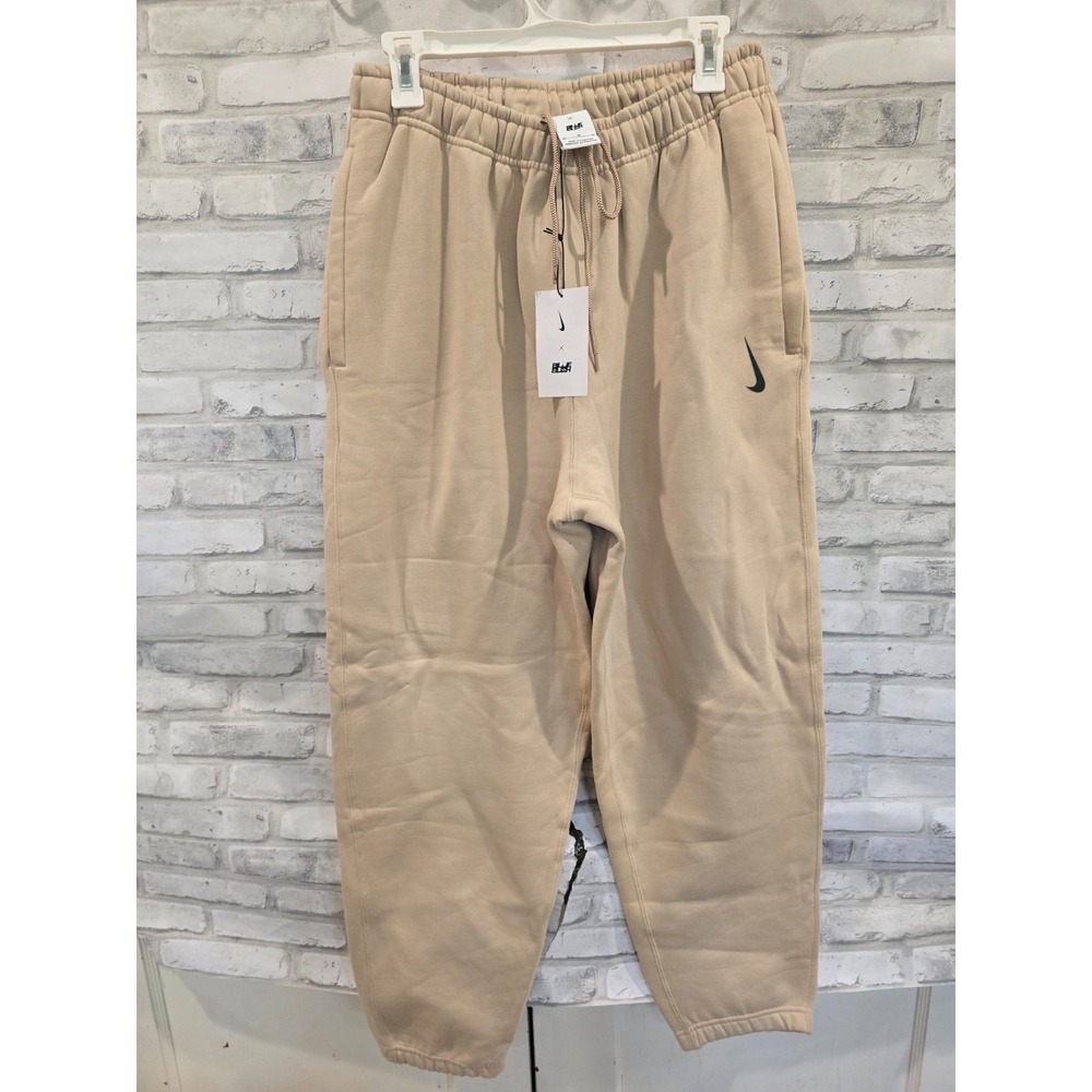 Nike x Billie Eilish Men Size L Fleece Pants DQ7752-202 Mushroom/ Sequoia NWT
